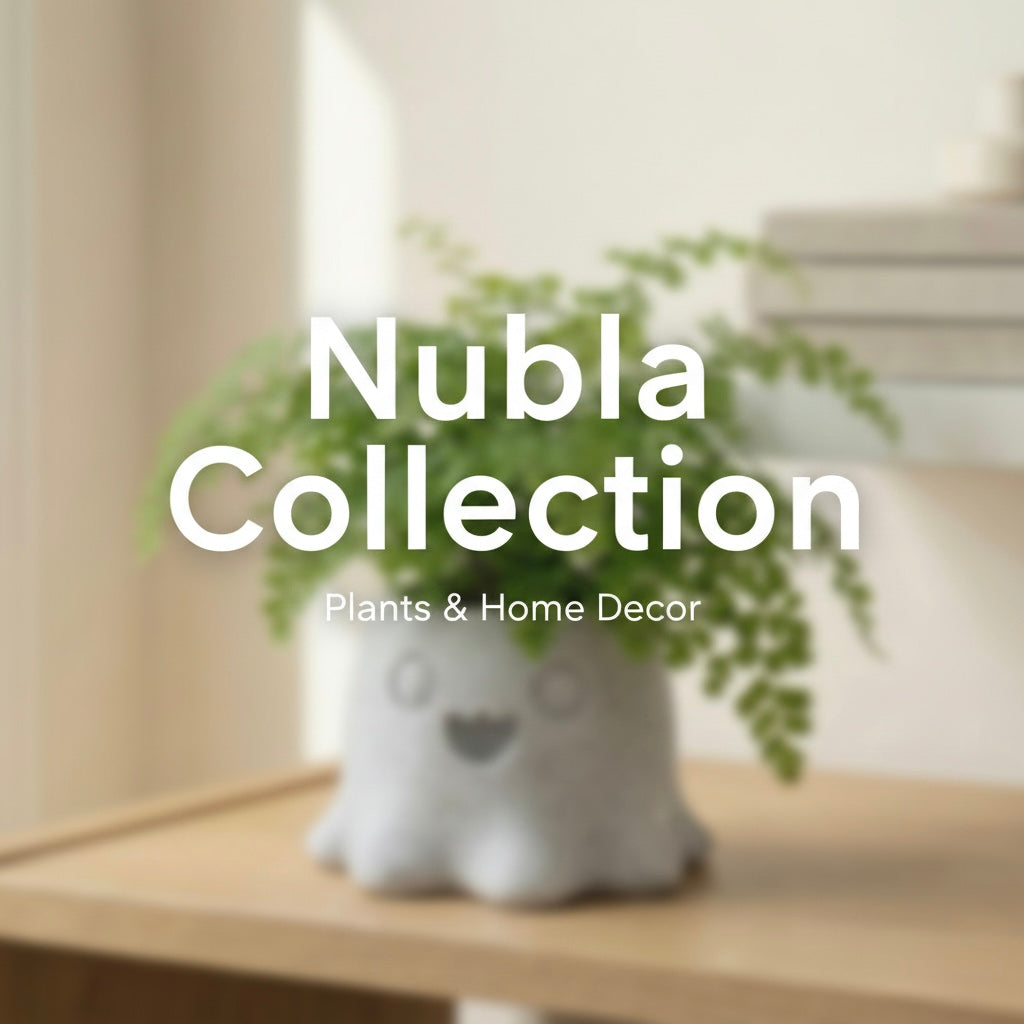 Macetero decorativo NUBLA con acabado textura piedra