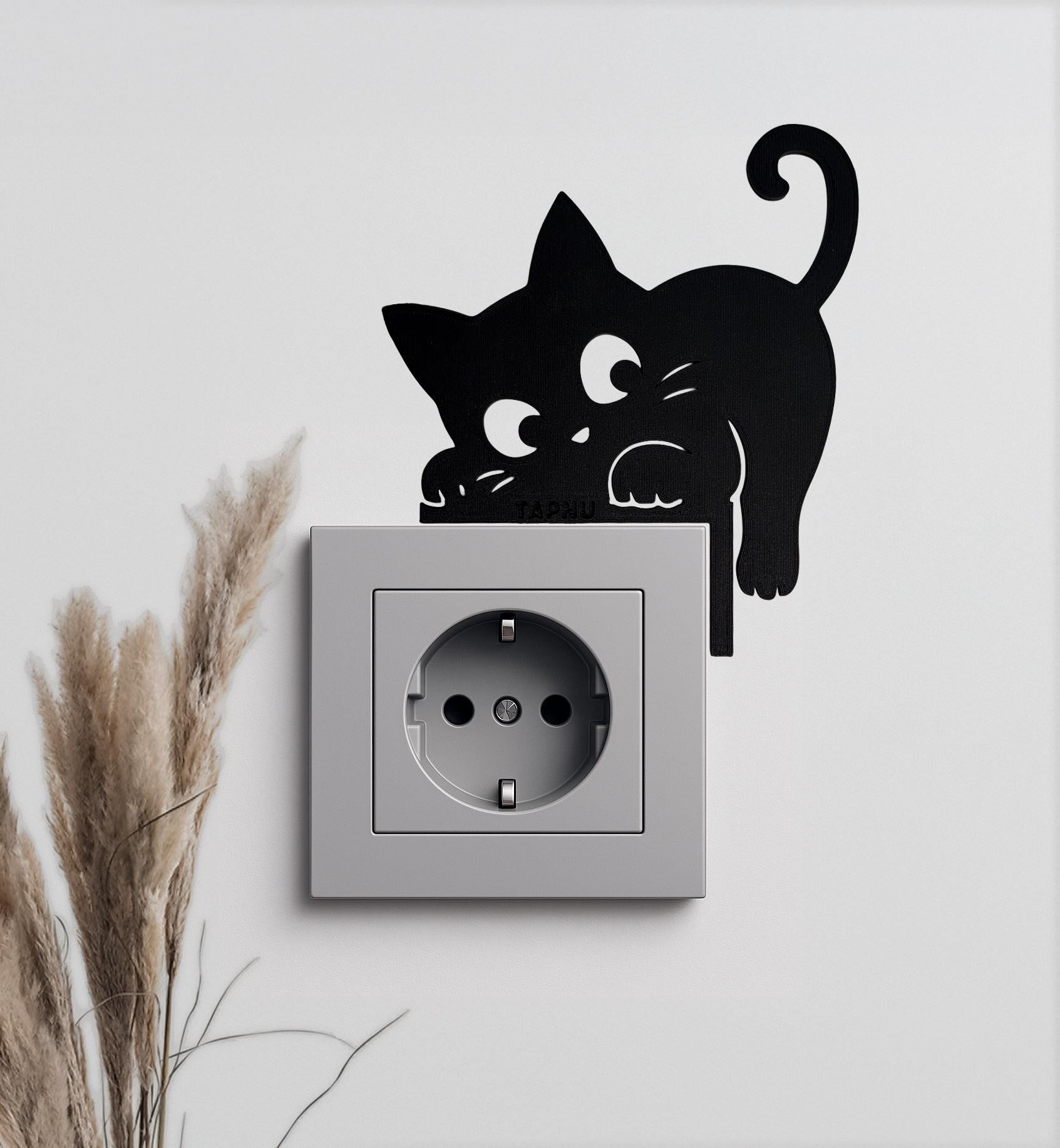 Gato decorativo para interruptor