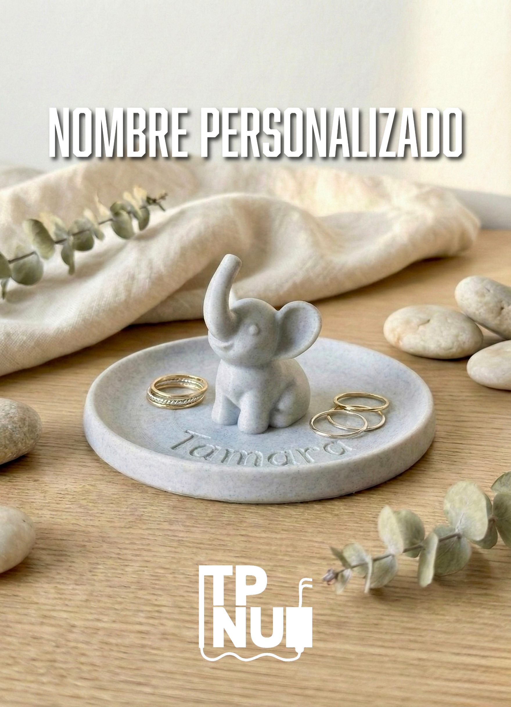 Bandeja joyero personalizada efecto mármol