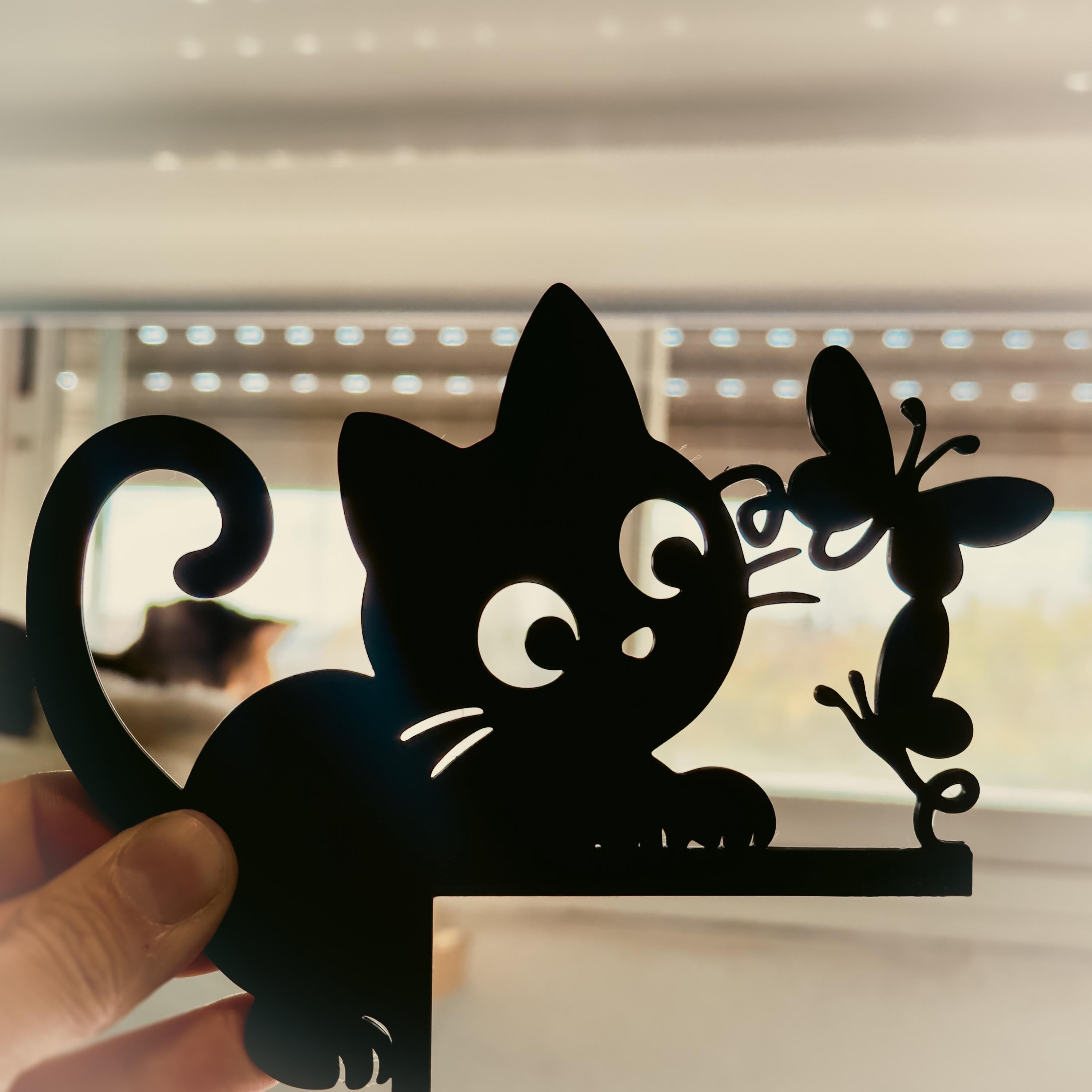 Gato decorativo para interruptor