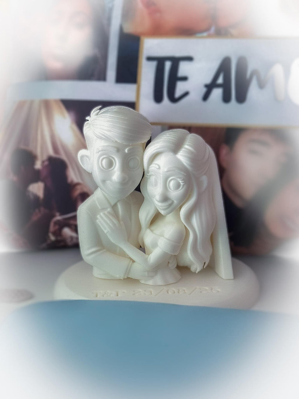 Figura 3D personalizada con imprimación blanca lista para pintar