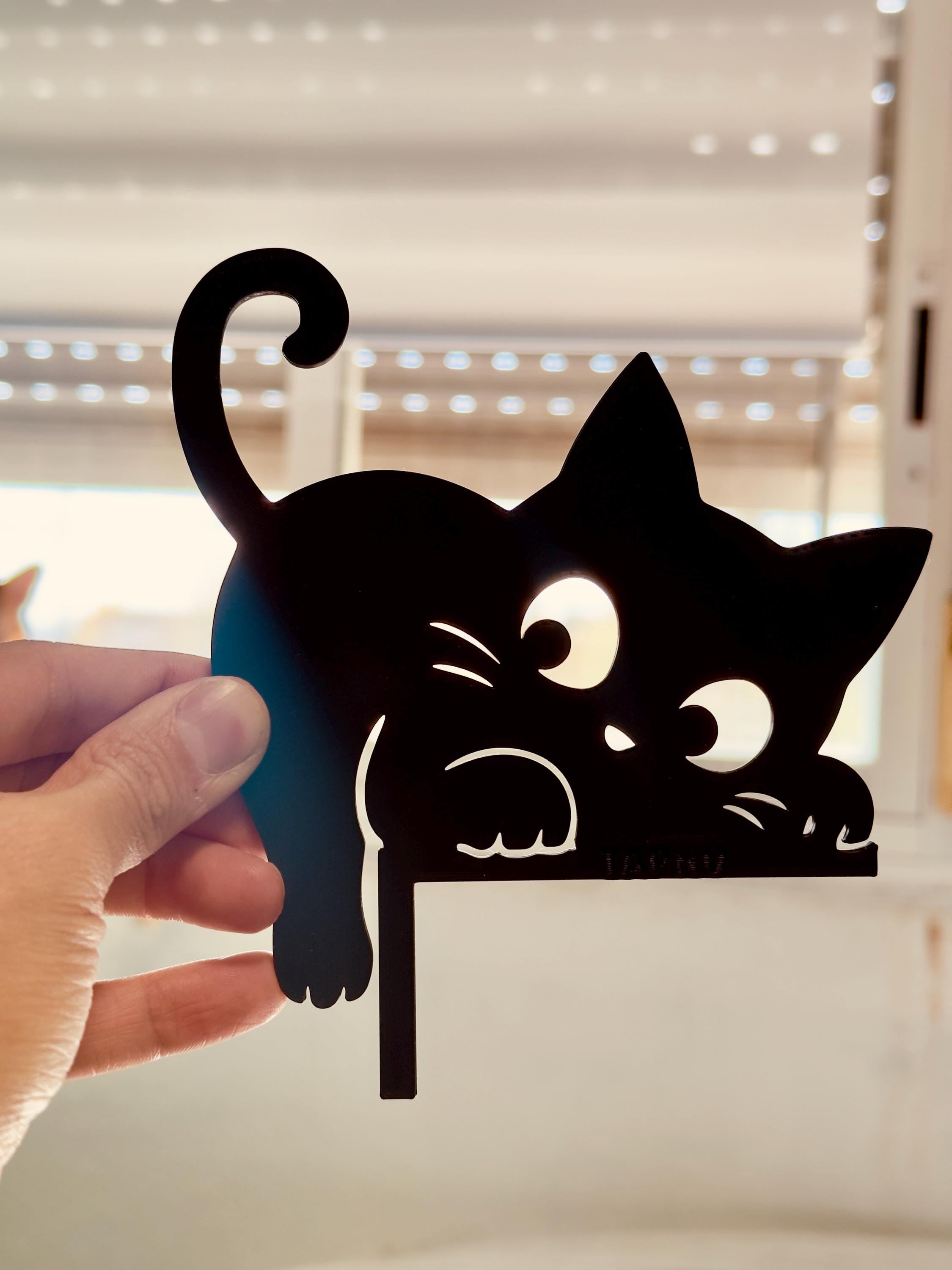 Gato decorativo para interruptor