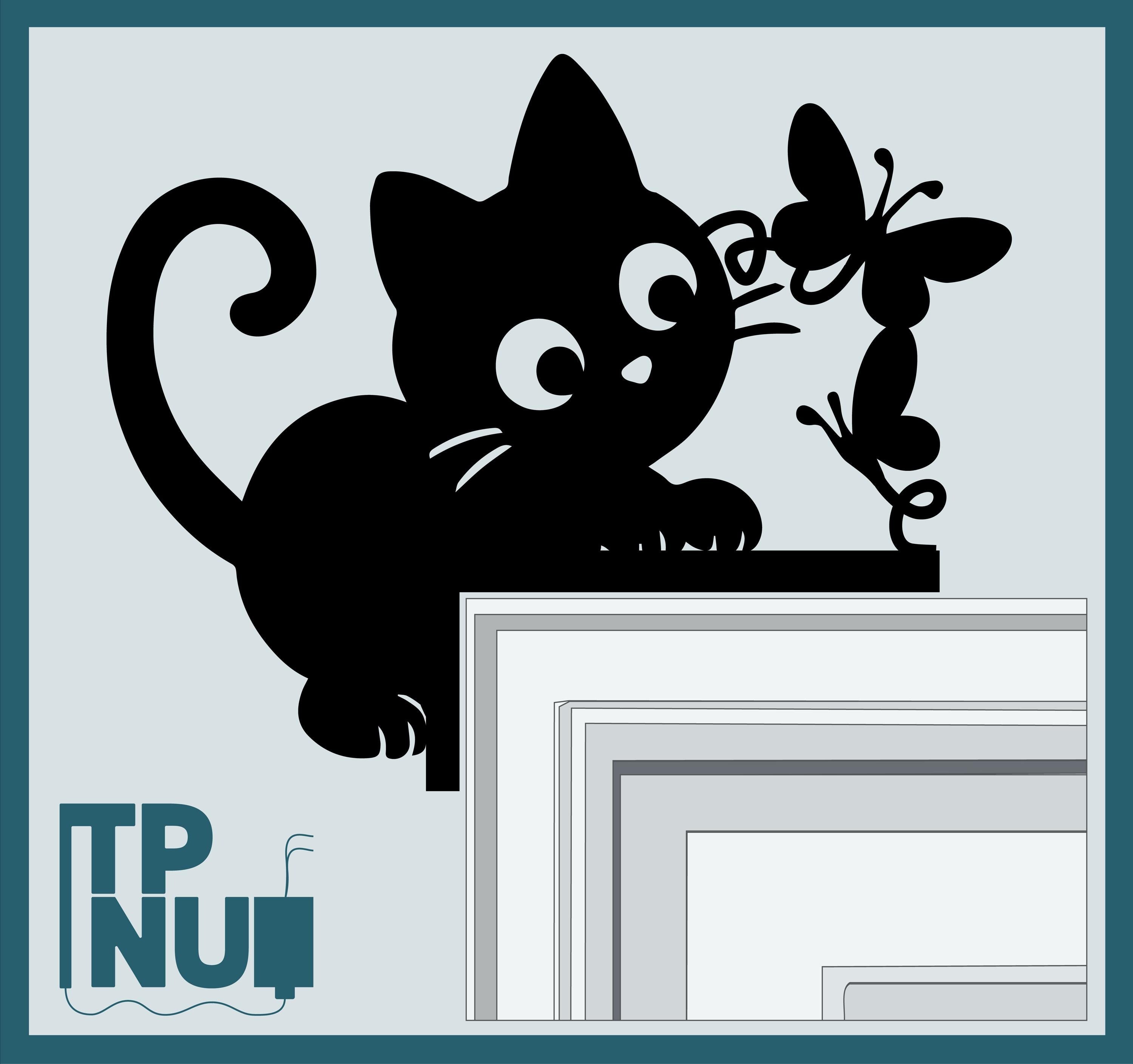 Gato decorativo para interruptor